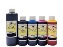 250ml Pigmented Black and 120ml Dye Black, Cyan, Magenta, Yellow Ink for use in CANON printers